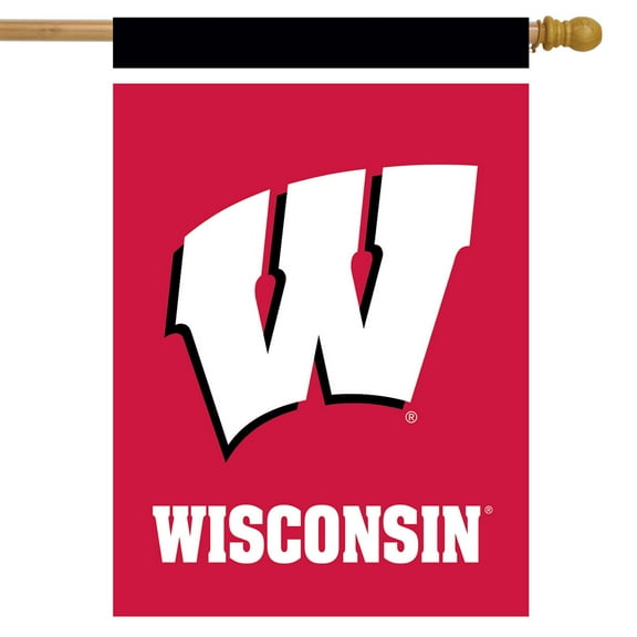 Briarwood Lane Wisconsin Badgers NCAA Licensed House Flag