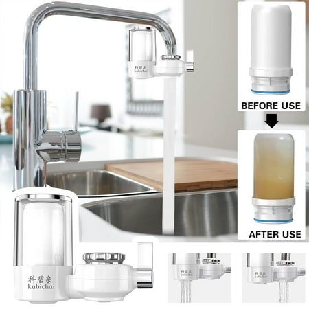 

Ckraxd Kitchen Faucet Water Purifier Tap Filter Household Tap Water Purifying Filter System Economical Faucet Mounted Water Filtration