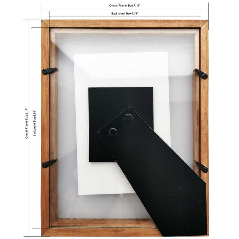 6 Pack: Black Thin 8 x 10 Float Frame, Basics by Studio Décor®