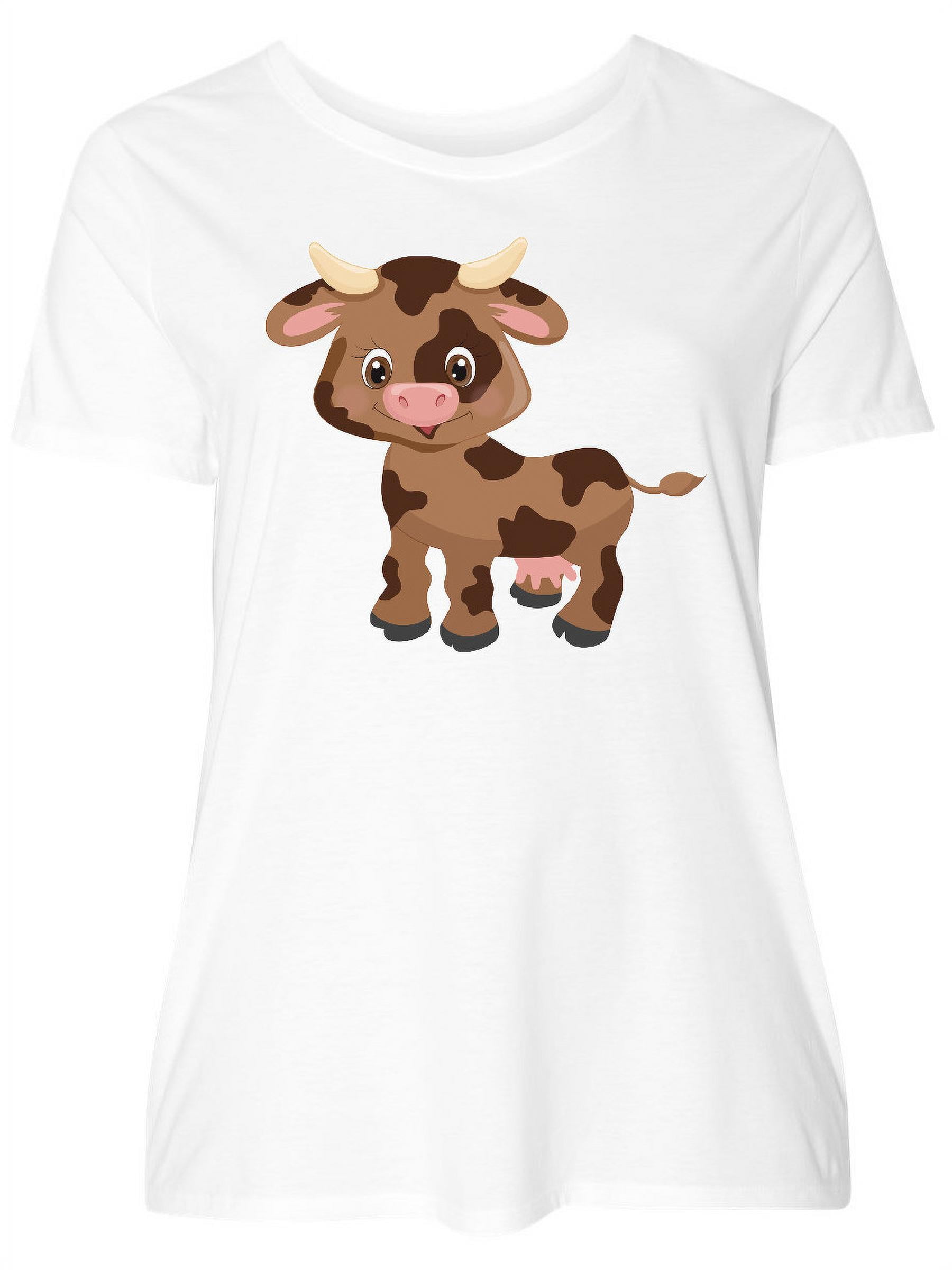 plus size cow shirt