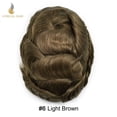 thumbnail image 2 of Lyrical Hair Toupee for Men Fine Mono Mens Toupee Human Hair Replacement Systems Monofilament with NPU Hairpiece for Man Black Brown Blonde Gray Hair Wig Unit, 2 of 6
