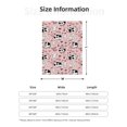 thumbnail image 4 of Throw Blanket for Couch Sofa and Bed, Funny Cute Cartoon Milk Cow Super Soft Plush Throw Blanket, Fuzzy Cuteness Comfy Warm Washable Flannel Blanket & Throws for All Season 60"x50", 4 of 5