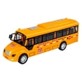 thumbnail image 1 of Milaget Bus Toy 1/12 Scale Educational Creative Bus Model for Party Birthday Parties Yellow, 1 of 9
