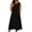 Black, variant on Summer Dresses for Women Plus Size Crew Neck Sleeveless Solid Color Shift with Pockets Casual Summer Wedding Guest Dress Beach Vacation Clothes