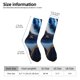 thumbnail image 2 of Balery Navy Blue Marble Calcetas Largas con Estampado para Hombre y Mujer – Suaves y Transpirables, Talla Única (US 5-11), 2 of 6