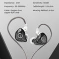 thumbnail image 1 of GK G1 Audífonos con cable Audífonos dinámicos HIFI con cancelación de ruido (negro sin micrófono), 1 of 5