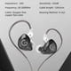 thumbnail image 2 of Sywqhk GK G1 Auriculares con cable Auriculares dinámicos HIFI con cancelación de ruido (negro sin micrófono), 2 of 8