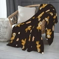 thumbnail image 6 of Christmas Gingerbread Man Blanket Skeleton Gingerbread Man Flannel Blanket Plush Warm Xmas Winter Decor for Gift Sofa Couch Bed 50''‘x40’'', 6 of 7