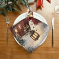 thumbnail image 2 of Qxltty Adorable Snowman Napkins 20×20in Perfect for Parties Dinners Weddings Cocktail Housewarming Cloth Napkins Set of 1, 2 of 8