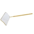 thumbnail image 1 of Fanshaped Eyelash Extension Mirror, Comfortable Grip Stainless Steel Eyelash Mirror HD Mirror Rounded Edges  For Woman For Home Golden, 1 of 8