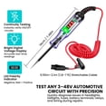 thumbnail image 3 of Test Light 3-48V Automotive Digital Fuse Tester – Automotive Voltage Tester with LED Display, Piercing Probe, Electrical Voltage Test Pen for Car, Truck, RV, Boat Circuit Testing 6V 12V 24V, 3 of 3