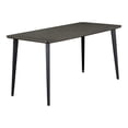 thumbnail image 2 of Furniture of America Brigg Rectangle Wood Gray and Black Dining Table, 2 of 7