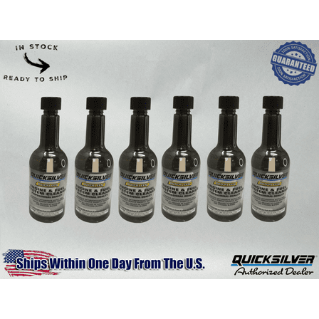 Mercury OEM Quickleen Engine Fuel System Cleaner 12 oz. 92-8M0047921 6 Pack