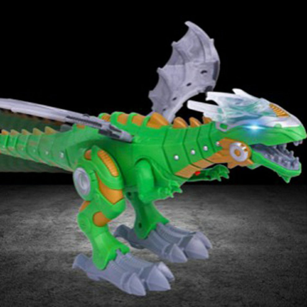 Details about   Electric Dinosaur Mechanical Triceratops Light/Sound Lay Eggs Dragon Toy 11'' 
