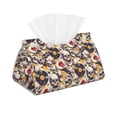 thumbnail image 2 of Lsque lips record rock Skull Printed Long Tissue Box Cover Holder, Facial Paper Organizer Dispenser,Triangle with Bottom Belt, PVC Leather Decorative Organizer, 2 of 9