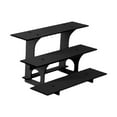 thumbnail image 2 of QSTDGVPW 3 Tier Corner Tiered Display Stand 3 Step Corner Display Rack for Tradeshows Straight black, 2 of 9