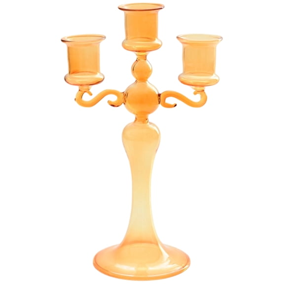 Glass Candelabra Candlestick Holders Decorative Candle Stands Taper Candle Holders for Weddings Party Home Decoration