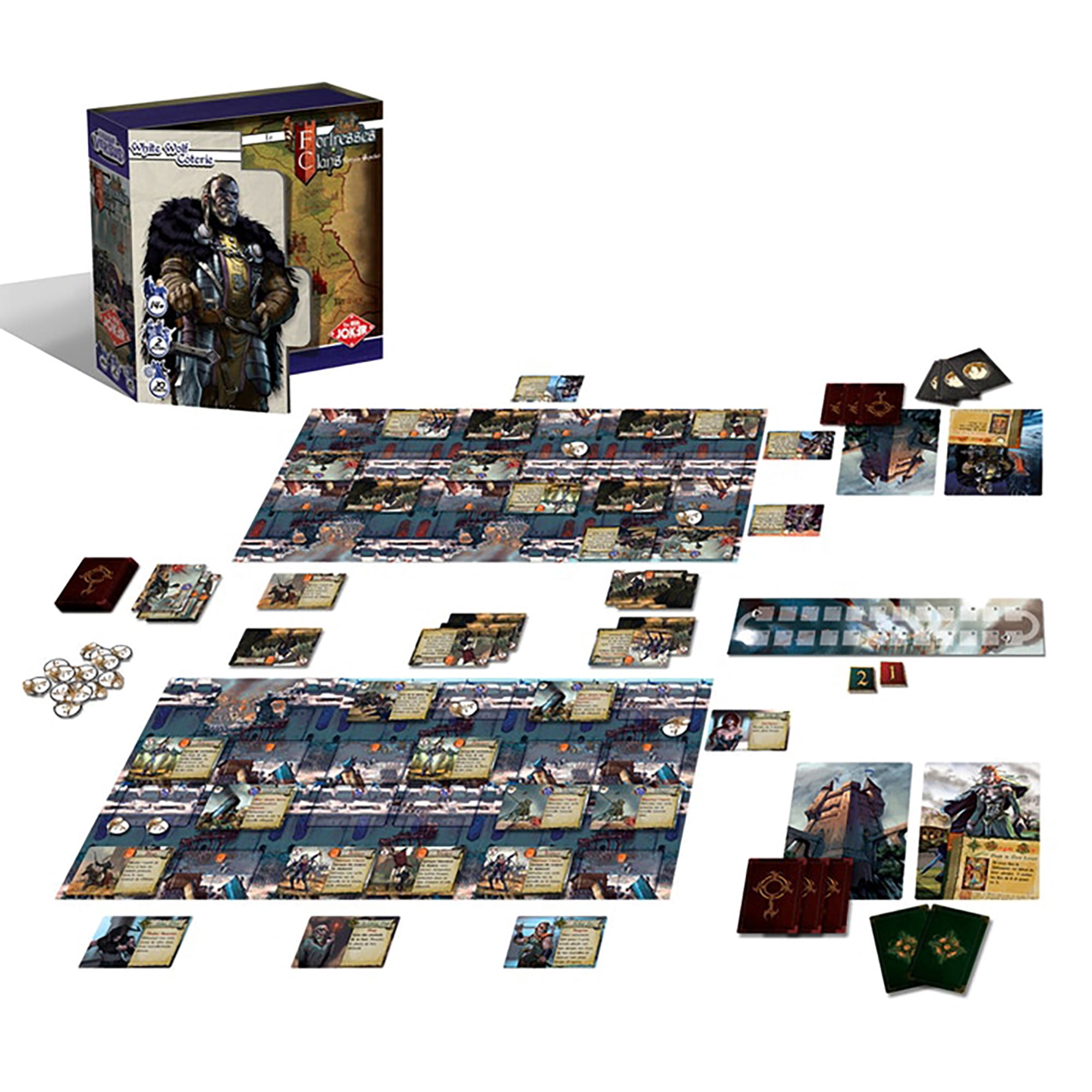 Versus Series: Fortresses And Clans - Competitive Card Game, White Wolf Coterie, The Red Joker, Ages 14+, 2 Players, 30 Min