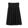 thumbnail image 3 of Simlu Skirts for Women Regular and Plus Size Skirt with Pockets Below The Knee Length Ruched Flowy Midi Skirts, 3 of 6