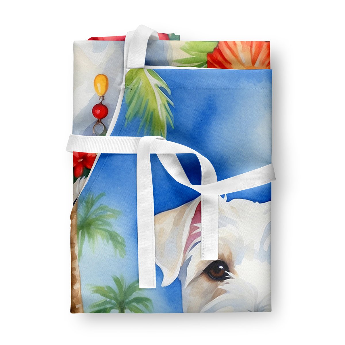 Sealyham Terrier Luau Apron 27 in x 30 in
