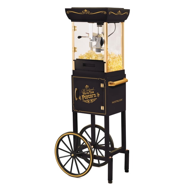 Máquina para hacer palomitas Nostalgia Professional Carrito de 2.5 onzas
