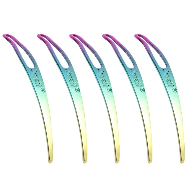 5x Curved Dreadlocks Herramienta Extensiones De Cabello Vueltas Loces Locas Fácil Aguja De Bloqueo Sunnimix DIY DREADLOCHS AGUJA DE GRANCHET