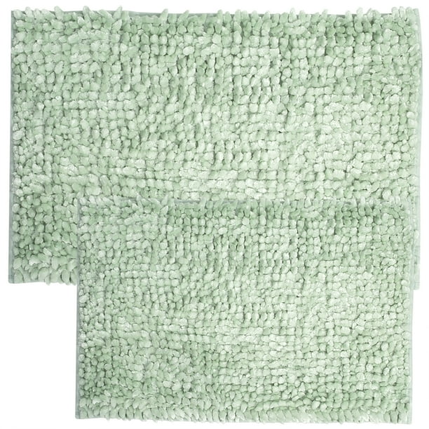 2 Piece Butter Chenille Bathroom Rug Set