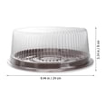 thumbnail image 4 of 10 cajas de plástico desechables transparentes para pasteles de 8 pulgadas, para pastel de luna de hojaldre., 4 of 7