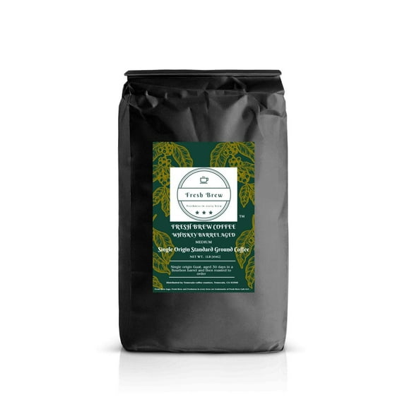 Fresh Brew Coffee Whiskey Barrel Aged Standard 1lb Coffee