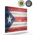 thumbnail image 2 of Canvas Print Wall Art for Bathroom Kitchen Wall Decor Puerto Rico Flag Picture Painting Contemporary Artwork Stretched and Framed for Bedroom 12x12in, 2 of 6