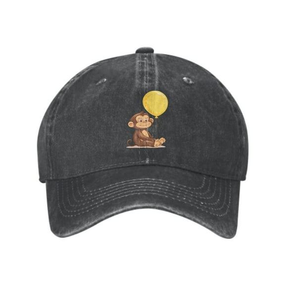 Cute Monkey Baseball Caps for Men Women Adjustable Casual Trucker Hats for Fishing Outdoor Activities Fashion Hats