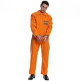 thumbnail image 3 of Mono de disfraz de fiesta de Halloween para hombre y mujer grande, pareja de prisioneros naranjas, 3 of 3