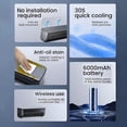 thumbnail image 6 of Mini Air Conditioner with Remote Control Wall Air Conditioner No Window for Bedroom Wall Mounted Fans Cooling 3 Speed Fan for Home Kitchen Small Room Easy to Install(Black), 6 of 7