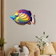 thumbnail image 4 of Escultura de pescado, estatua, adorno de pared, colgante para baño, piscina interior al aire libre , Rojo Sunnimix Decoraciones de pared, 4 of 8