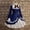 Blue, variant on Women's Plus Size Gothic Lace Long Sleeve Bowtie Cosplay Costume With Bow