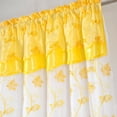 thumbnail image 2 of Pia Embroidered Panel With Double Valance 54'' x 90'' Yellow, 2 of 3