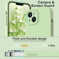 thumbnail image 4 of KTELE Compatible with iPhone 13 Case 6.1 inch Premium Liquid Silicone [Soft Microfiber Lining Anti-Scratch ] Gel Rubber Full-Body Bumper Protection Camera Protect Case for Women Girl - Matcha, 4 of 7