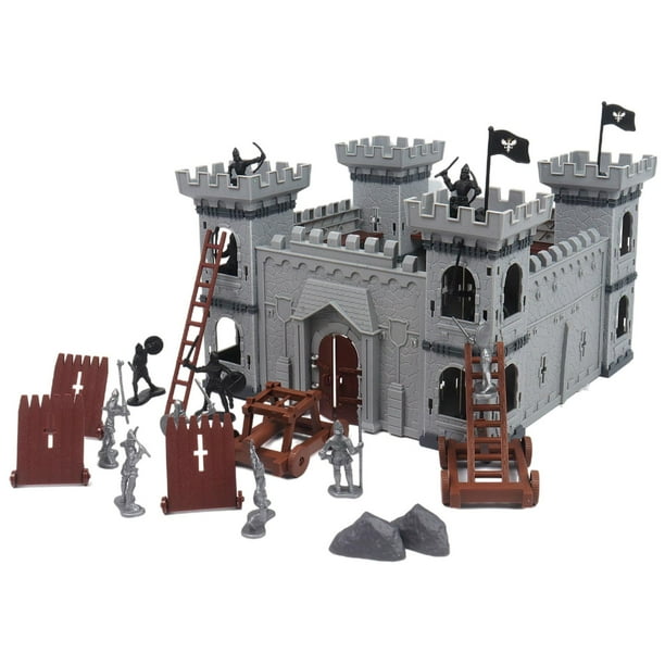 Juego de figuras de acción de batalla de castillo, kit de fortaleza para desarrollar la imaginación A