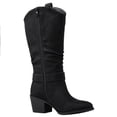 thumbnail image 3 of GLOBALWIN Women's Black Knee High Cowboy Cowgirl Boots 8M, 3 of 7