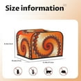 thumbnail image 5 of Haiem Orange Rotating Print Toaster Covers 4 Slice Wide Slot,Bread Dust Cover & Fingerprint Protection,Bread Machine Cover,Appliance Covers, 5 of 7