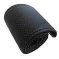 thumbnail image 4 of Protector Universal para volante de coche de 38cm, Protector antideslizante para cubierta de rueda de coche, protector para volante de cuero de microfibra cosido a mano(negro), 4 of 14