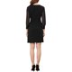 thumbnail image 3 of INSPIRE CHIC Vestido A-Line Elegante con Cuello en V y Decoración de Botones para Mujeres en el Trabajo XL Negro, 3 of 7
