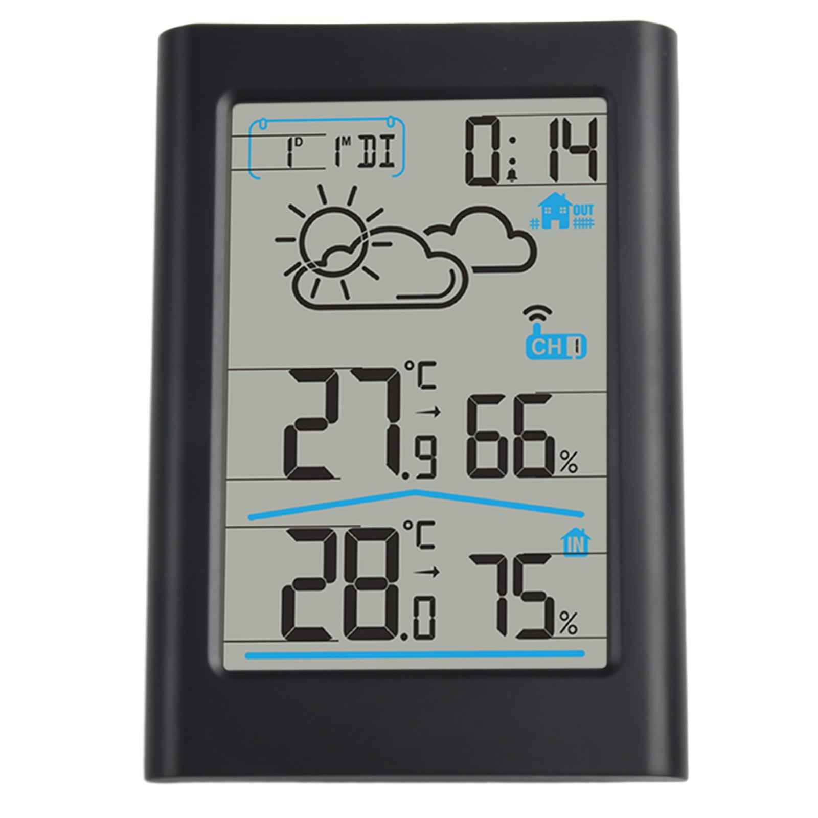 Digital Wireless Weather Station Indoor Outdoor Thermometer Hygrometer Sensor