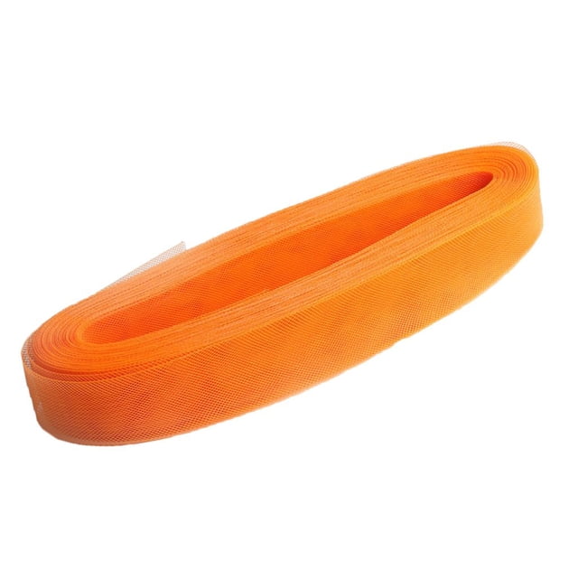 Banda de crinolina para bricolaje Banda de refuerzo de papel Netzband Netro para banquete de compromiso naranja amarillo