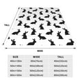 thumbnail image 3 of Sikiie Black Rabbit Ultra-Soft Micro flannel Blanket Luxury All Seasons Warm Blanket for Bedding Sofa and Travel (4 sizes)-80"x60", 3 of 7