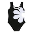 thumbnail image 6 of Girls Ones Piece Swimsuits Size 1-13 Years Toddler Crossback Backless Bathing Suit Cutout Kids Sport Sleeveless Swimwear for Summer Beach Vocation Black, 6 of 9