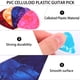 thumbnail image 3 of Juego de púas de guitarra de 50 piezas, púa de plástico, púas de guitarra para pulgar, púa de dedo índice, 3 of 6