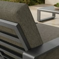 thumbnail image 4 of Lirienne Outdoor Patio Aluminum Loveseat in Smoke Gray, 4 of 9