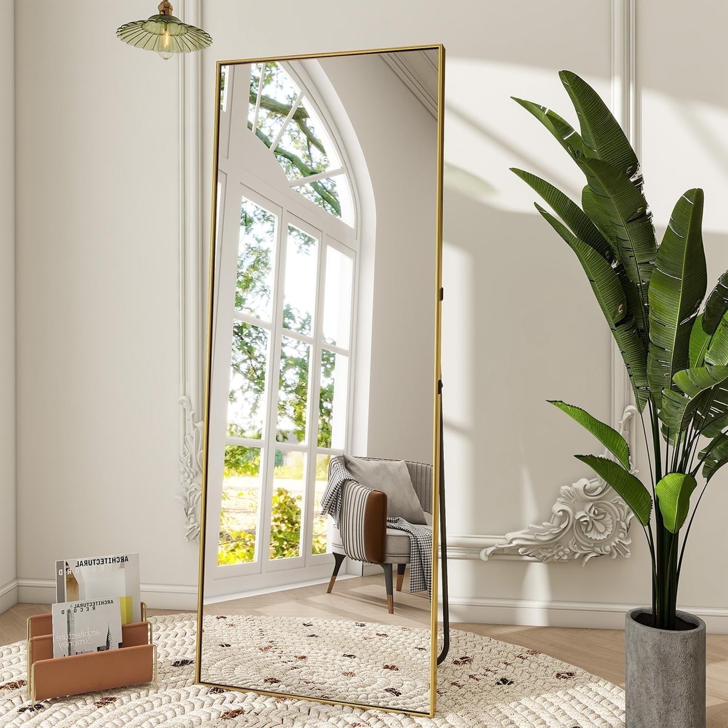 ウォールミラー ZXNYH Full Length Mirror Decor Wall Mounted, Floor Dressing Make