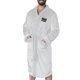thumbnail image 1 of NORTHWEST NFL New Orleans Saints Bata de tacto de seda L/XL Despliegue blanco, 1 of 1